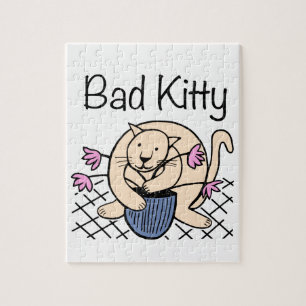 Naughty Cat Cartoon Puzzle