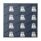 Naughty Cat Fliese (Vorderseite)