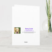 Naughty Cat in Christmas Tree Karte (Rückseite)