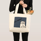 Naughty Cat Jumbo Stoffbeutel (Vorderseite (Produkt))