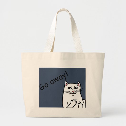 Naughty Cat Jumbo Stoffbeutel (Vorne)