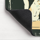 Naughty Cat Stain-Resistant Mouse Pad Mousepad (Ecke)