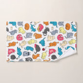 Naughty Cats Kittens Crowd Badhandtuch Set (Handtuch)