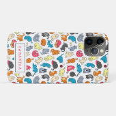 Naughty Cats Kittens Crowd Personalisiert Case-Mate iPhone Hülle (Rückseite (Horizontal))