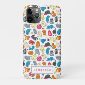 Naughty Cats Kittens Crowd Personalisiert Case-Mate iPhone Hülle (Rückseite)