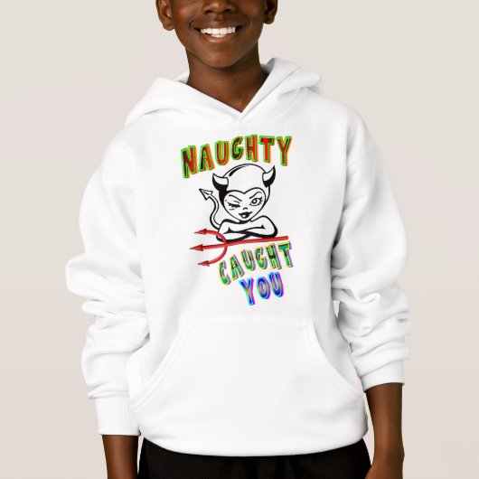 Naughty Caught Hoodie (Vorderseite)