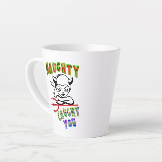 Naughty Caught Milchtasse (Linke Ecke)