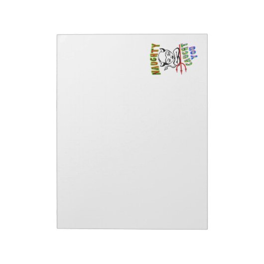 Naughty Caught Notizblock (Rotiert)