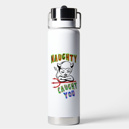 Naughty Caught Trinkflasche (Hinten)