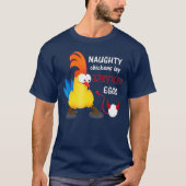 Naughty Chickens Lay Deviled Eggs Funny T-Shirt (Vorderseite)