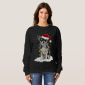 Naughty Chihuahua Weihnachtsweihnachtsweih Sweatshirt (Vorne ganz)