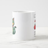 Naughty Christmas Cat Jumbo-Tasse (Vorderseite)