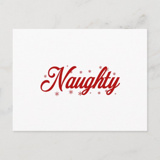 Naughty Christmas Couple Feiertagspostkarte (Vorderseite)