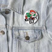 Naughty Christmas Elf Button (Beispiel)