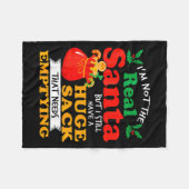 Naughty Christmas For Men Huge Package Sack Dirty  Fleecedecke (Vorderseite (Horizontal))