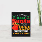 Naughty Christmas For Men Huge Package Sack Dirty  Karte (Vorderseite)