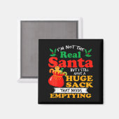 Naughty Christmas For Men Huge Package Sack Dirty Magnet (Vorderseite/Rückseite)