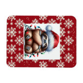 Naughty Christmas Lights Sloth Magnet (Horizontal)