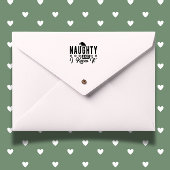 Naughty Christmas lustig Permastempel