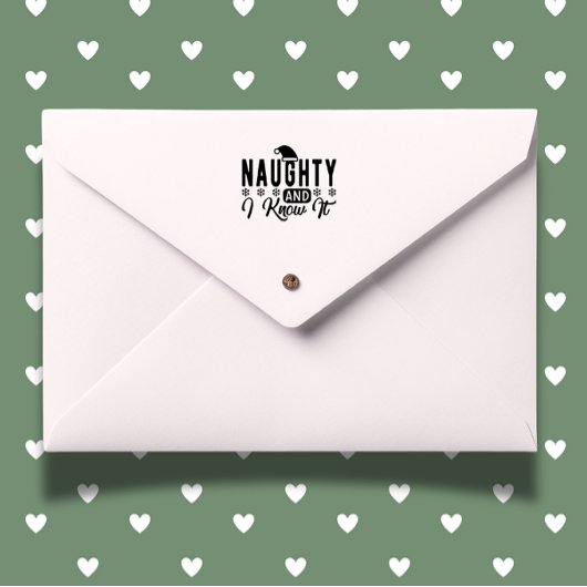 Naughty Christmas lustig Permastempel