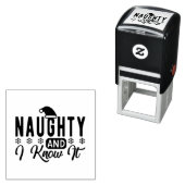 Naughty Christmas lustig Permastempel (Beispiel)