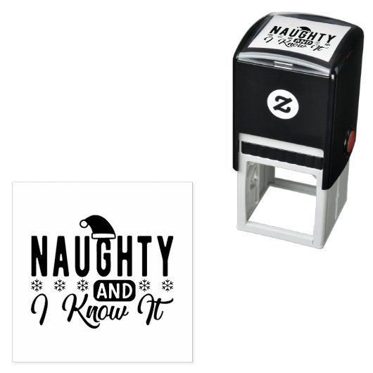 Naughty Christmas lustig Permastempel (Beispiel)