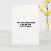 Naughty Christmas Package Card Karte (Gelbe Blume)