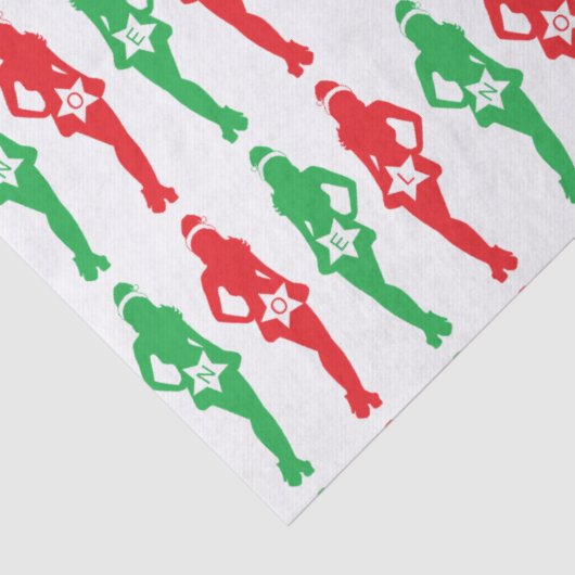 Naughty Christmas Shoppers Seidenpapier (Detail)