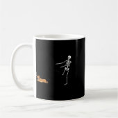 Naughty Corgi Dog Fun Skeleton Halloween Kaffeetasse (Links)