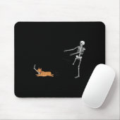 Naughty Corgi Dog Fun Skeleton Halloween Mousepad (Mit Mouse)