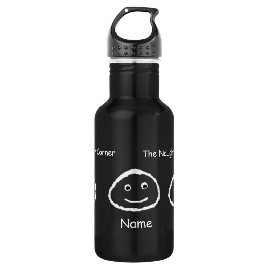 Naughty Corner Edelstahlflasche (Vorderseite)