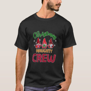 Naughty Crew Süße Weihnachts-Gnom Party PJ Matchin T-Shirt
