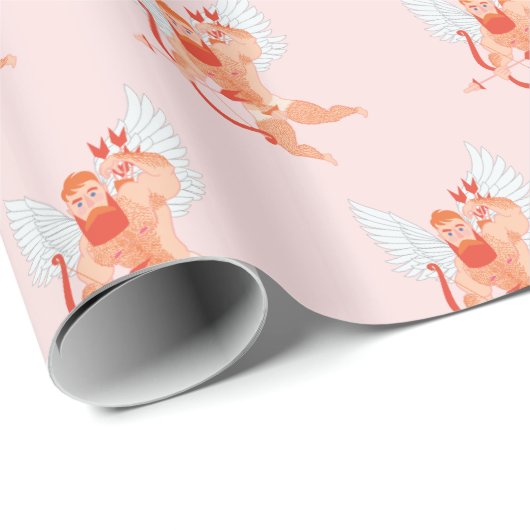 Naughty Cupid Geschenkpapier (Rolleneckpunkt)