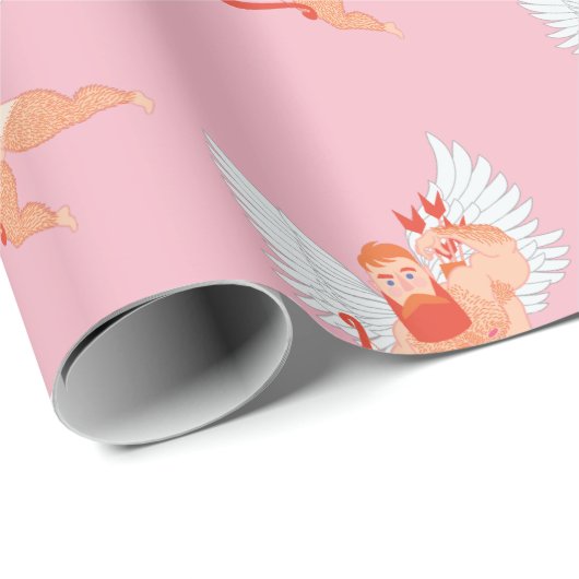 Naughty Cupid Geschenkpapier (Rolleneckpunkt)
