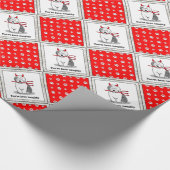 Naughty Devil Old English Sheepdog (Gray 1) Geschenkpapier (Ecke)