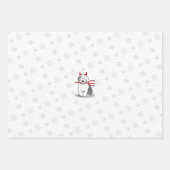 Naughty Devil Old English Sheepdog (Gray 1) Geschenkpapier Set (Vorderseite 2)