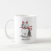 Naughty Devil Old English Sheepdog (Gray 1) Kaffeetasse (Links)
