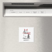 Naughty Devil Old English Sheepdog (Gray 1) Magnet (In Situ (Geschirrspüler))