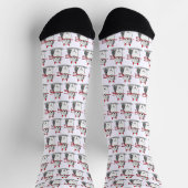 Naughty Devil Old English Sheepdog (Gray 1) Socken (Oben)