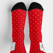 Naughty Devil Old English Sheepdog (Gray 1) Socken (Oben)
