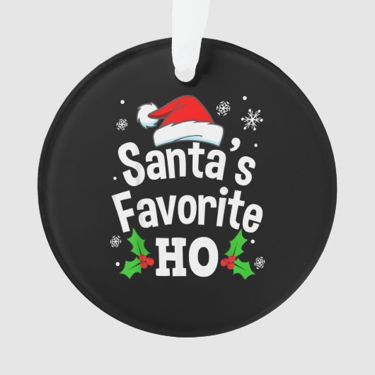 Naughty Dirty Adult Pajama Weihnachten Ornament (Vorderseite)