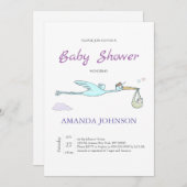 Naughty Dragon Einladung (Vorne/Hinten)