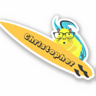 Naughty Eichhörnchen #104 Surfen Aufkleber