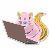 Naughty-Eichhörnchen #107 Aufkleber (Vorderseite)