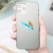 Naughty Eichhörnchen #1122 Surfen Aufkleber (Telefon)