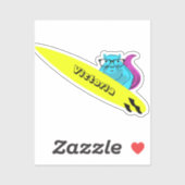 Naughty Eichhörnchen #1144 Surfen Aufkleber (Blatt)