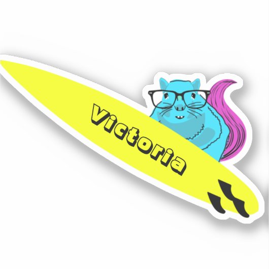 Naughty Eichhörnchen #1144 Surfen Aufkleber (Vorderseite)