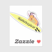 Naughty Eichhörnchen #124 Surfen Aufkleber (Blatt)