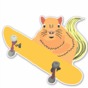 Naughty-Eichhörnchen #125 Aufkleber