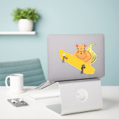 Naughty-Eichhörnchen #125 Aufkleber (Laptop auf Schreibtisch)